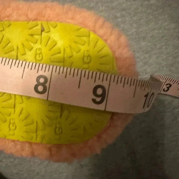 Ugg big kids fluff yeah slide pink multicolor size 5 - Picture 4 of 10